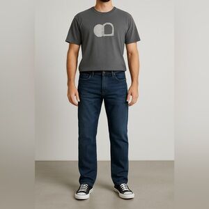 Men's unique Gray Shirt by Tomb Gear Tomb gear goes from back to front on bottom